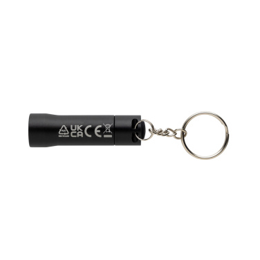 Logotrade promotional product picture of: Flash RCS recycled aluminium keychain torch