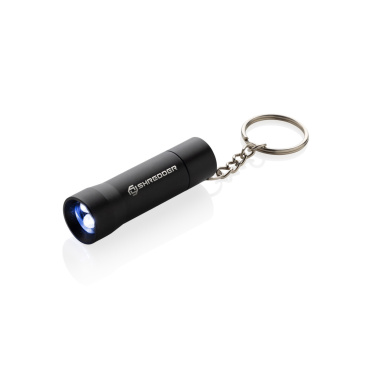 Logo trade promotional merchandise image of: Flash RCS recycled aluminium keychain torch