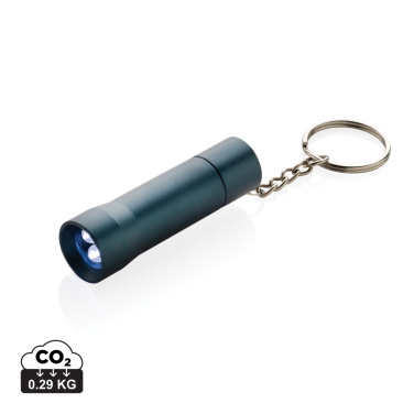 Logotrade promotional giveaway image of: Flash RCS recycled aluminium keychain torch