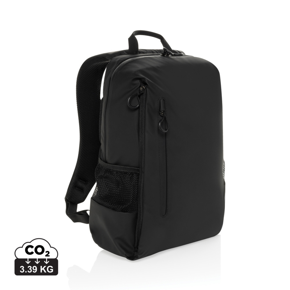 Logo trade business gift photo of: Lima Aware™ RPET water resistant 15.6 laptop backpack