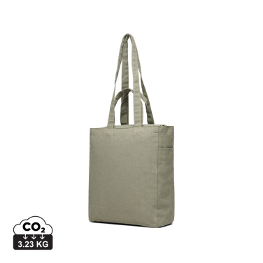 Logo trade business gifts image of: VINGA Hilo AWARE™ recycled canvas zip tote