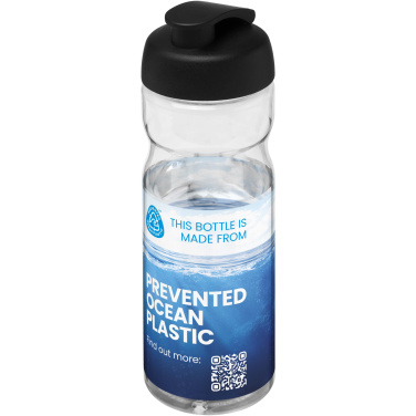 Logotrade promotional merchandise image of: H2O Active® Eco Base 650 ml flip lid sport bottle