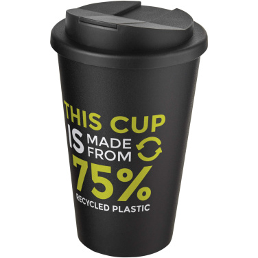 Logo trade promotional merchandise photo of: Americano® Eco 350 ml recycled tumbler with spill-proof lid