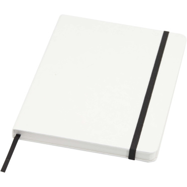 Logo trade promotional giveaways image of: Holm A5 stone paper hard cover notebook with lined pages