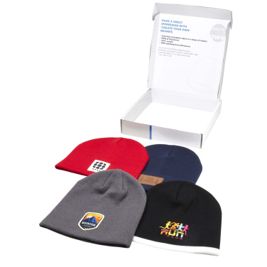 Logo trade promotional items image of: Beanie sample box