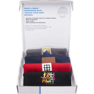 Logo trade promotional gifts image of: Beanie sample box