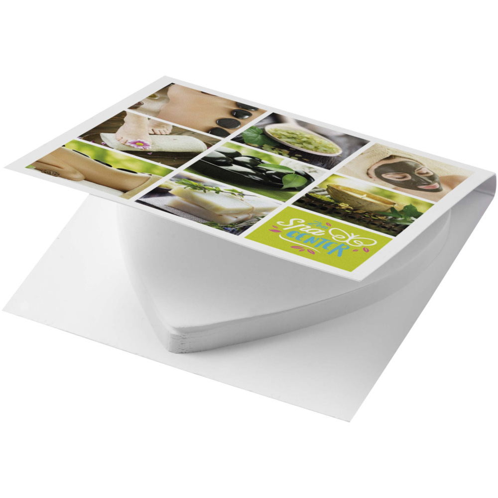 Logo trade promotional merchandise picture of: Sticky-Mate® soft cover heart-shaped sticky notes