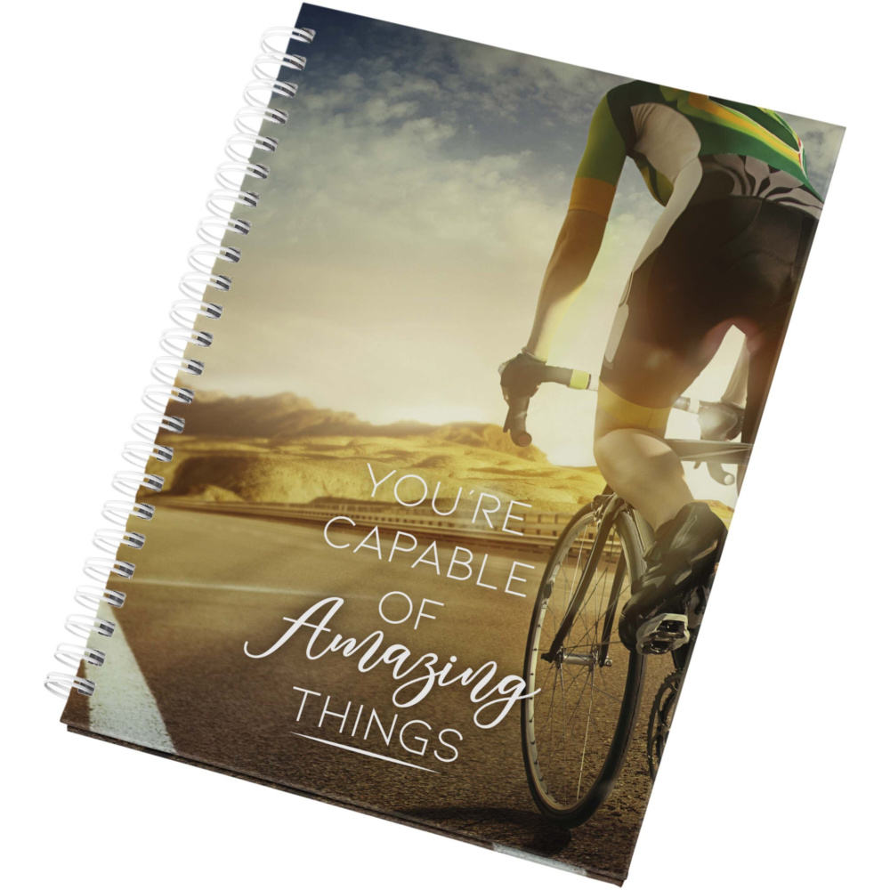 Logo trade promotional gift photo of: Desk-Mate® A5 hard cover undated diary