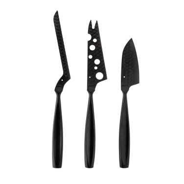 Logotrade business gifts photo of: BOSKA Cheese Knife Set Monaco+ Black