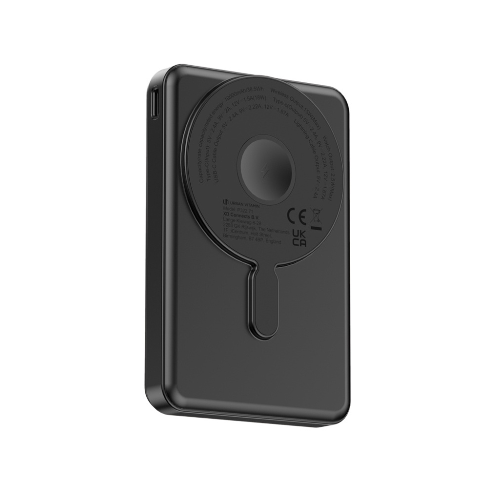 Logo trade business gifts image of: Urban Vitamin Delano 5in1 10,000mah 20WPD magnetic powerbank
