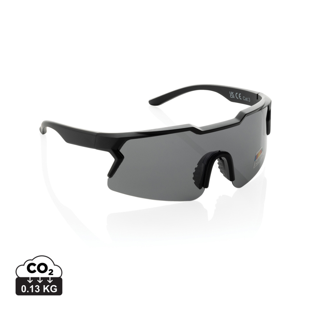 Logo trade promotional gift photo of: SproShield RCS plastic activity glasses with polarized lens