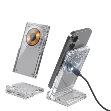 Logo trade promotional merchandise photo of: Magcharge 15W magnetic wireless charging stand