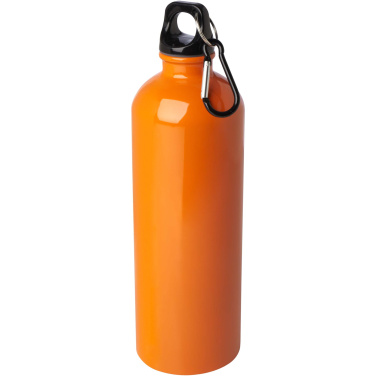 Logotrade promotional giveaway picture of: Oregon 750 ml RCS certified single wall stainless steel water bottle with carabiner