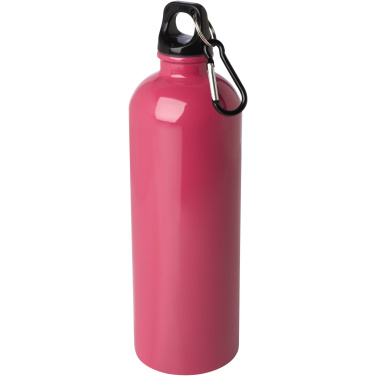 Logo trade advertising products picture of: Oregon 750 ml RCS certified single wall stainless steel water bottle with carabiner