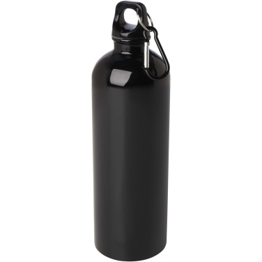 Logotrade advertising product image of: Oregon 750 ml RCS certified single wall stainless steel water bottle with carabiner