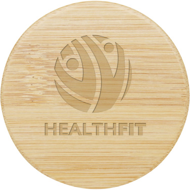 Logo trade promotional merchandise picture of: Lustre bamboo mirror