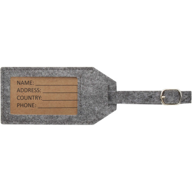 Logo trade business gift photo of: Tie luggage tag