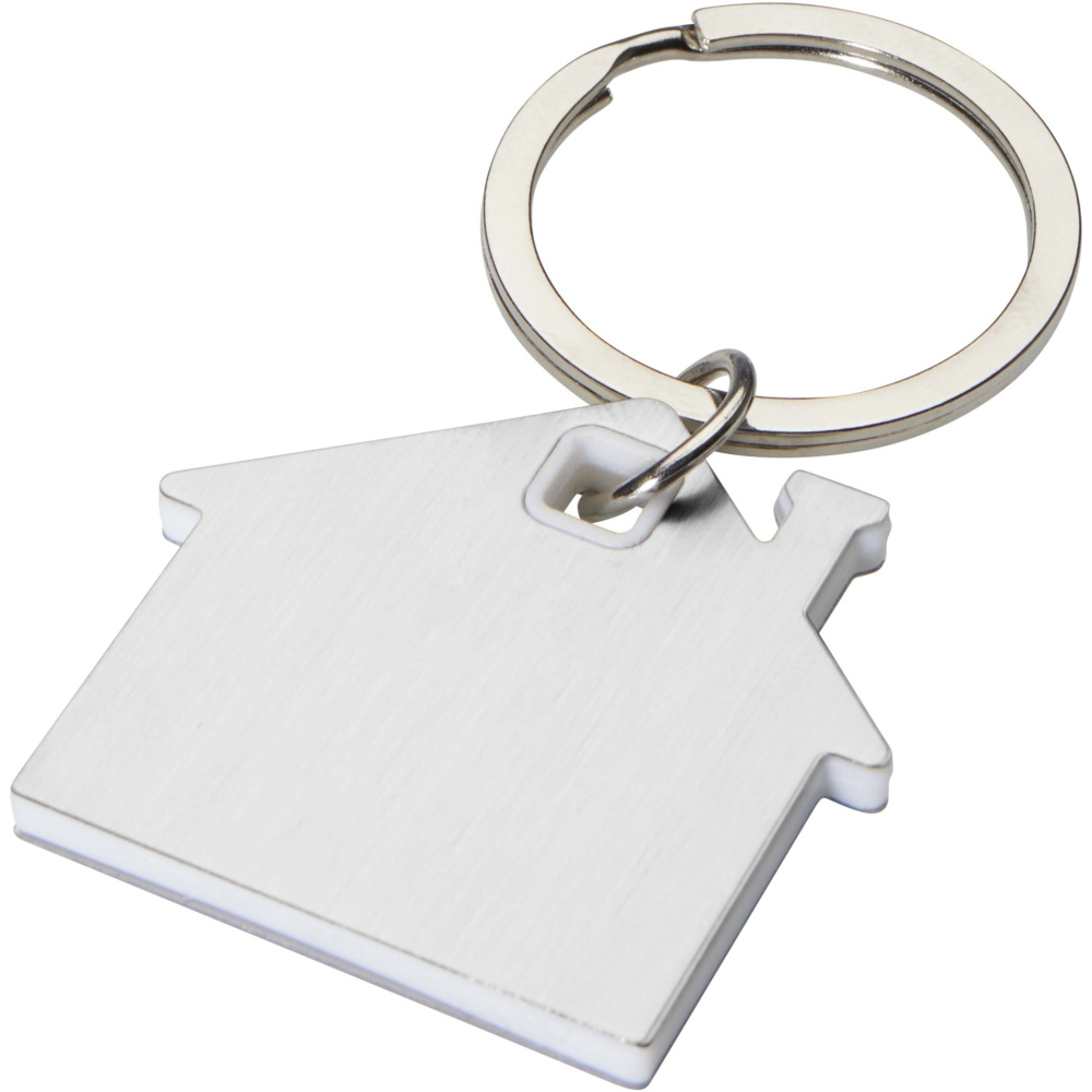 Logotrade promotional giveaway image of: Nook house-shaped keychain