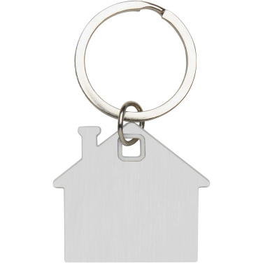Logo trade promotional merchandise picture of: Nook house-shaped keychain