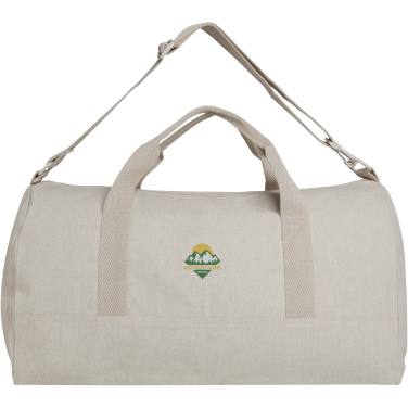 Logo trade advertising products picture of: Porter 500 g/m² Aware™ recycled duffel bag 50L