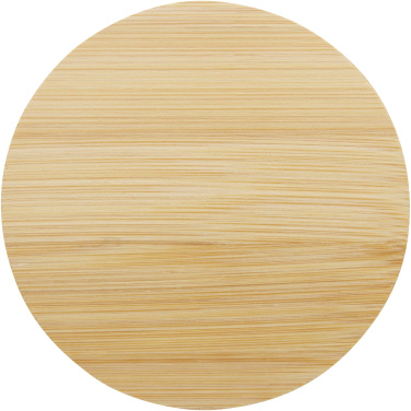 Logo trade promotional merchandise photo of: Lenora 250 ml glass cup with bamboo lid