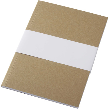 Logotrade advertising products photo of: Novella Austen A5 recycled soft cover kraft notebook - 50 sheets 