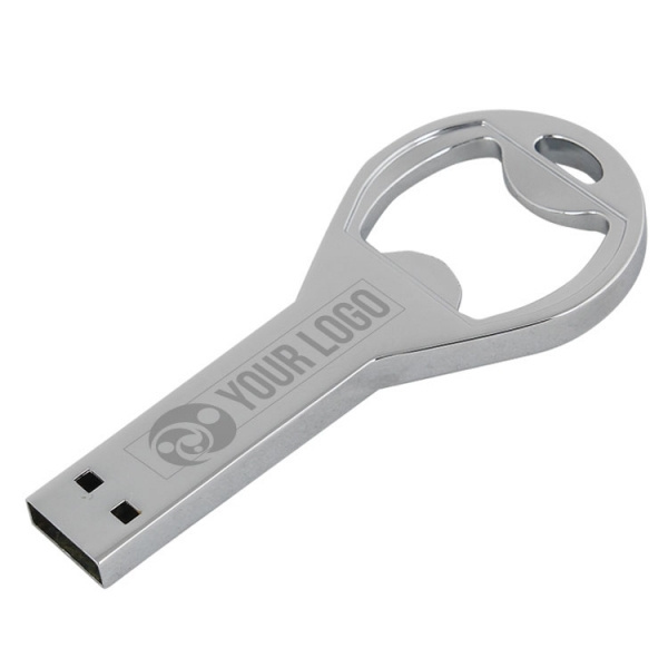 Logo trade promotional items image of: Metal USB stick