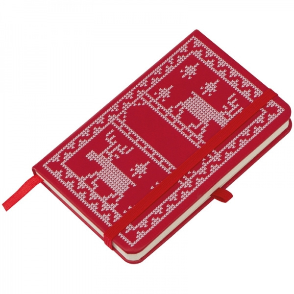 Logo trade promotional merchandise image of: A6 Notebook with Christmas design