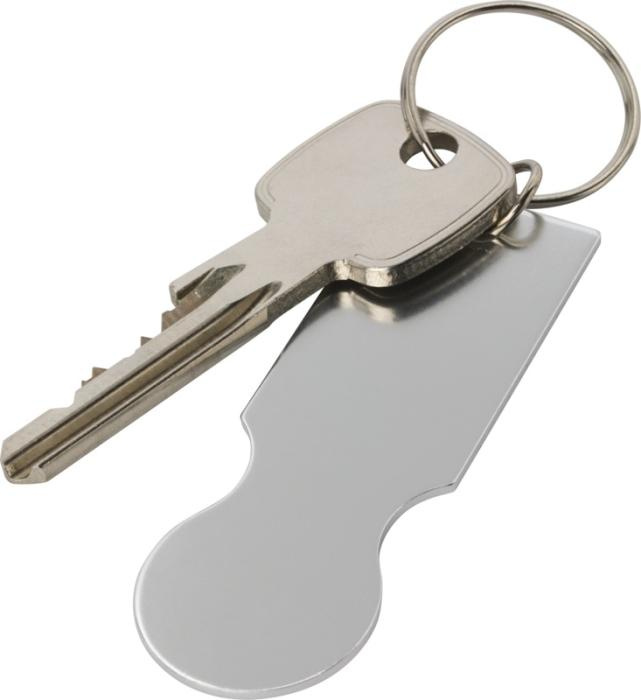 Logo trade promotional gifts picture of: Rhea shopping cart keyring