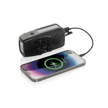 Logo trade promotional products picture of: RescueWave RCS recycled plastic emergency radio