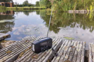 Logo trade business gift photo of: RescueWave RCS recycled plastic emergency radio