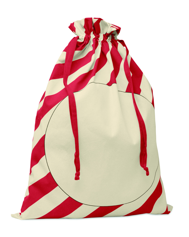 Logo trade promotional giveaways image of: Large Santa cotton bag