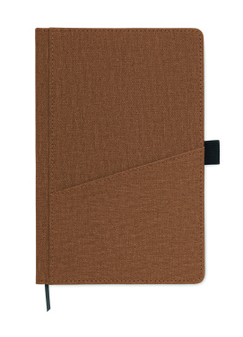 Logo trade business gift photo of: A5 notebook PU front pocket