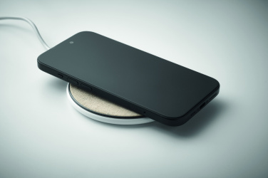 Logo trade promotional items image of: Cork wireless charger 15W