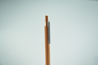 Logotrade promotional merchandise picture of: Push button bamboo pen