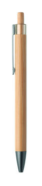 Logo trade promotional products picture of: Push button bamboo pen