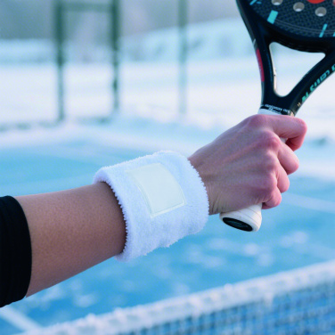 Logo trade promotional gifts image of: Wristband in polycotton