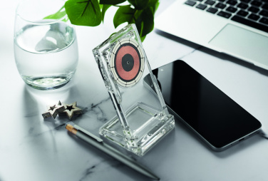Logo trade promotional giveaways picture of: Acrylic wireless charger 15W