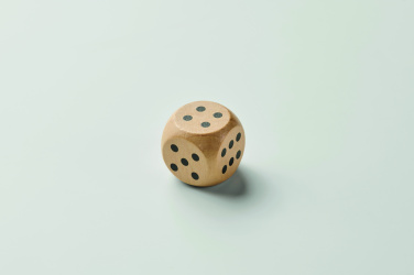 Logo trade promotional products image of: Schima wooden dice 3cm dia
