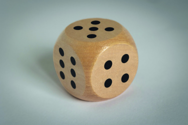 Logotrade corporate gift image of: Schima wooden dice 5cm dia