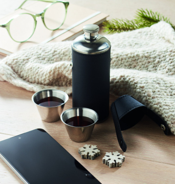 Logotrade promotional products photo of: Hip flask with shot cups