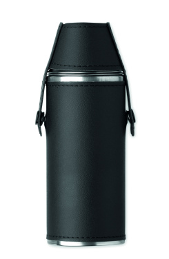 Logotrade advertising products photo of: Hip flask with shot cups