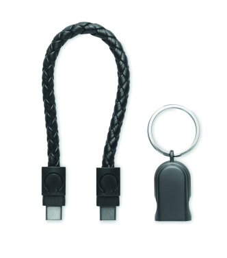 Logo trade promotional giveaway photo of: Key ring loop cable type-C