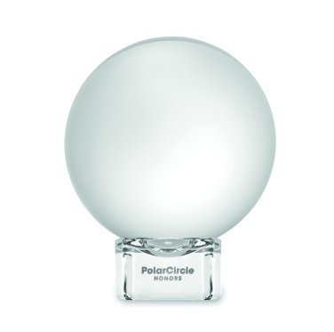 Logo trade promotional merchandise photo of: Glass round award