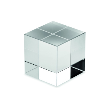 Logo trade promotional gift photo of: Glass cube award