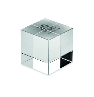 Logo trade promotional merchandise image of: Glass cube award
