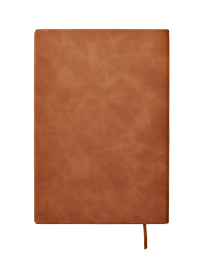 Logo trade promotional gifts image of: A5 notebook in smokey PU