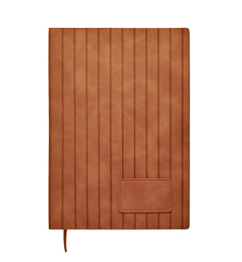 Logo trade promotional merchandise image of: A5 notebook in smokey PU