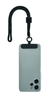 Logo trade business gifts image of: RPET phone wrist cord