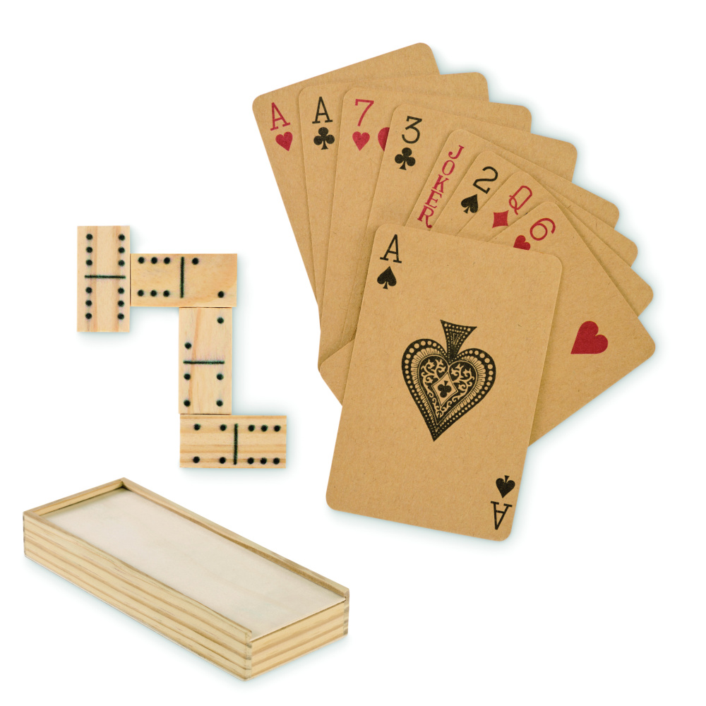 Logotrade promotional product picture of: Domino and cards set